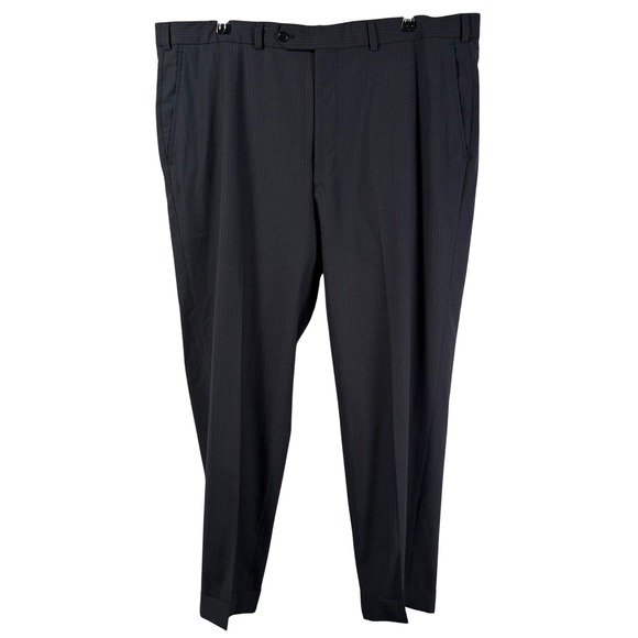 Brooks Brothers Other - Brooks Brothers Fitzgerald Navy Herringbone Wool Dress Pants Stretch Mens 40x27